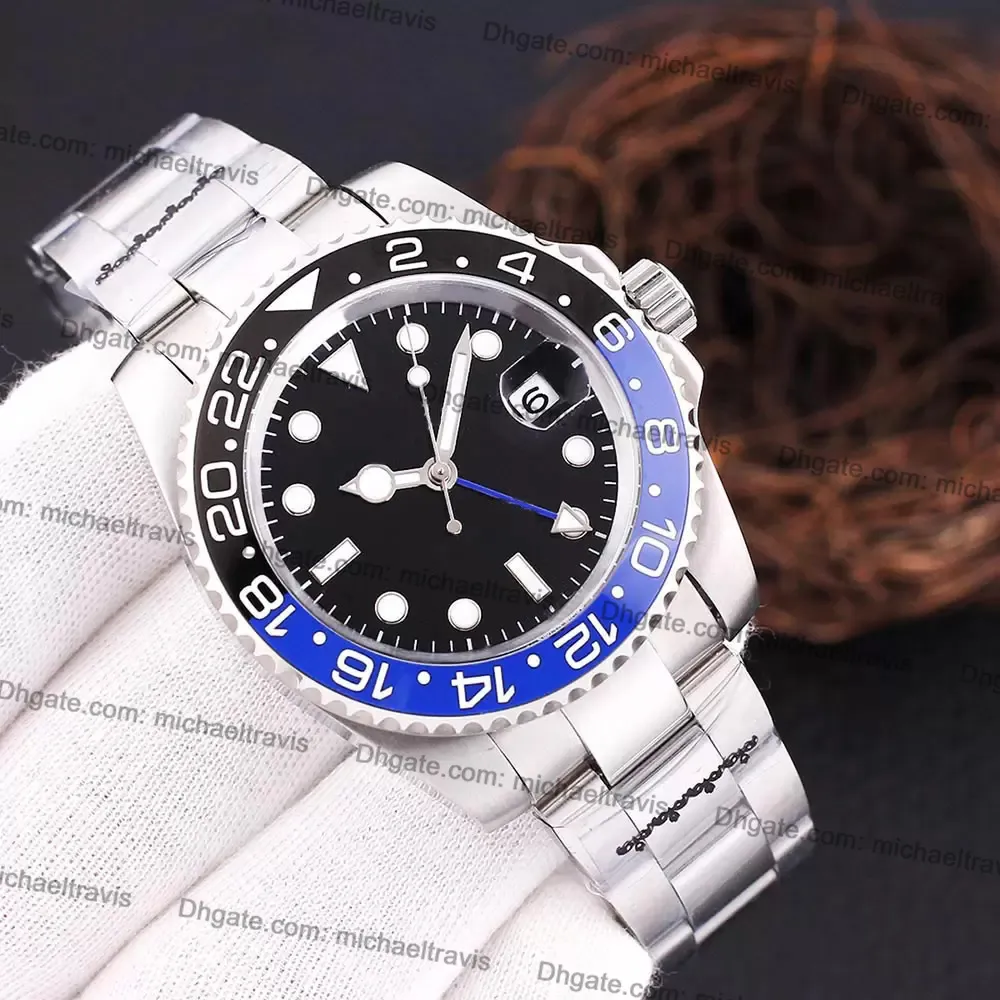 Homens de negócios assistir relógios mecânicos automáticos 40mm Male Wristwatches de aço inoxidável capa AAA Quality283N