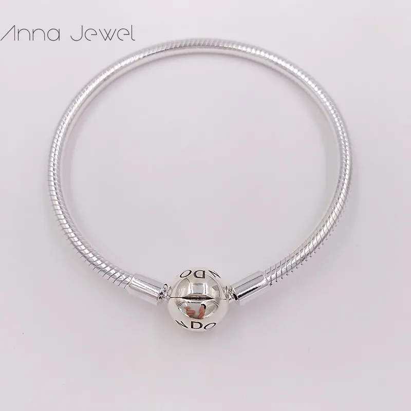 Drop Shipping bijoux 925 fermoir en argent sterling bracelets femmes serpent chaîne charme perles ensembles pour pandora avec logo ale bracelet enfants cadeau d'anniversaire 590728