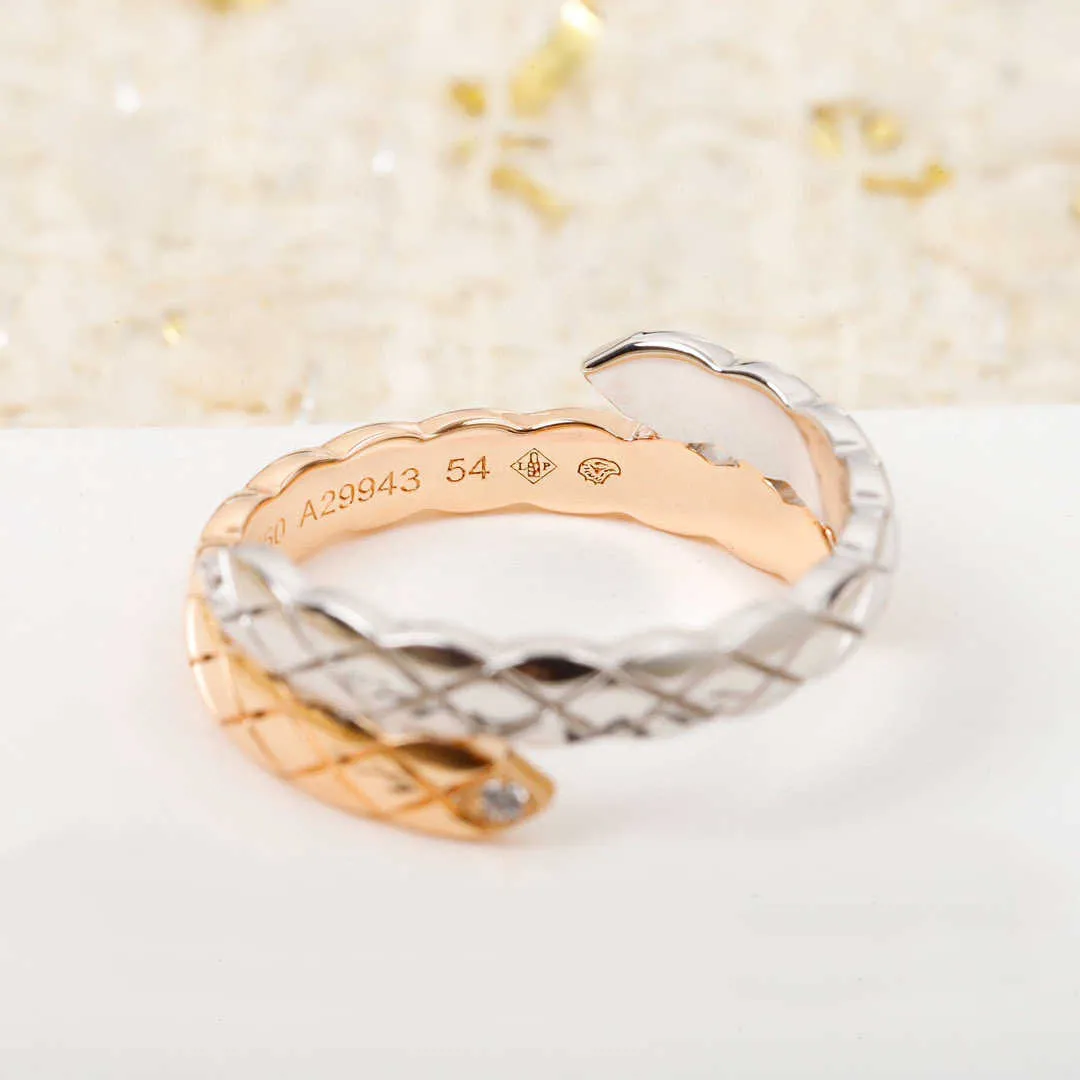 Brand Pure 925 Srebrna biżuteria Kobiety Cier C Crush New Wedding Pasek Projektowanie Projektowanie Luksusowe Pierścienie 5470972