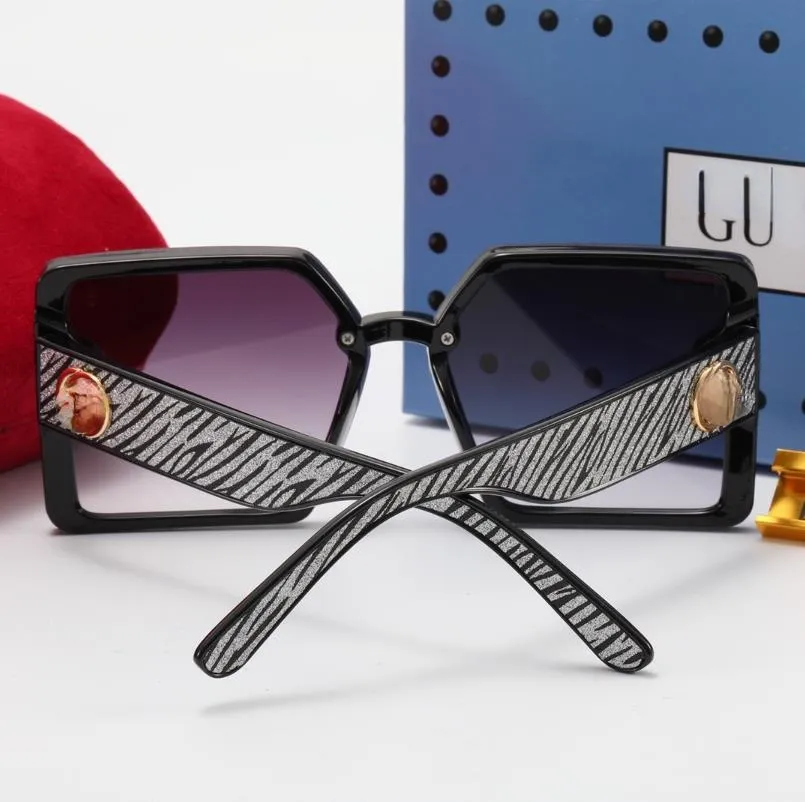 Designer mody G Okulary przeciwsłoneczne dla mężczyzny i kobiet Pełny płomień jazdy okulary czarne i Muti