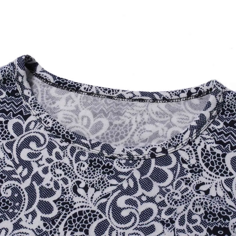 Kwiat Mężczyzna T Shirt Jesień Soft Cotton Pullover Tshirt Mens O Neck Floral T-Shirt Z Długim Rękawem Streetwear Camiseta 210524