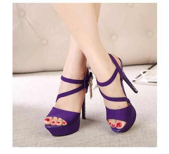 Sandales pour femmes respirant talons hauts plate-forme stiletto chaussures d'été femmes bouche de poisson talons fins mode fête dames Y0721