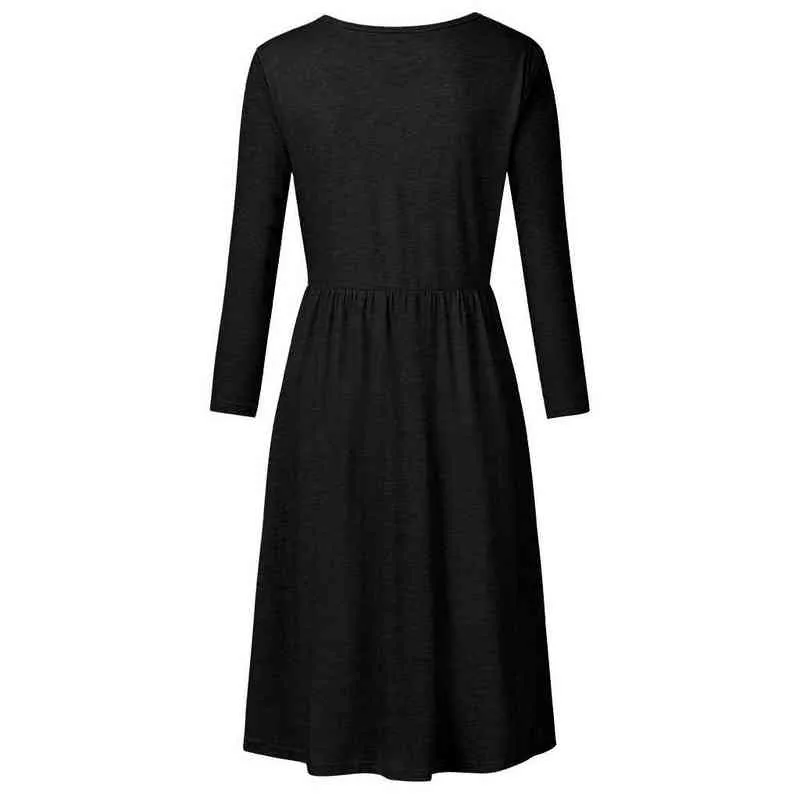 Dames kraamslimaat jurk met lange mouwen ronde nek vaste bedrukte knop verpleegkundige jurk borstvoeding hete pyjama's nachtkleding G220309