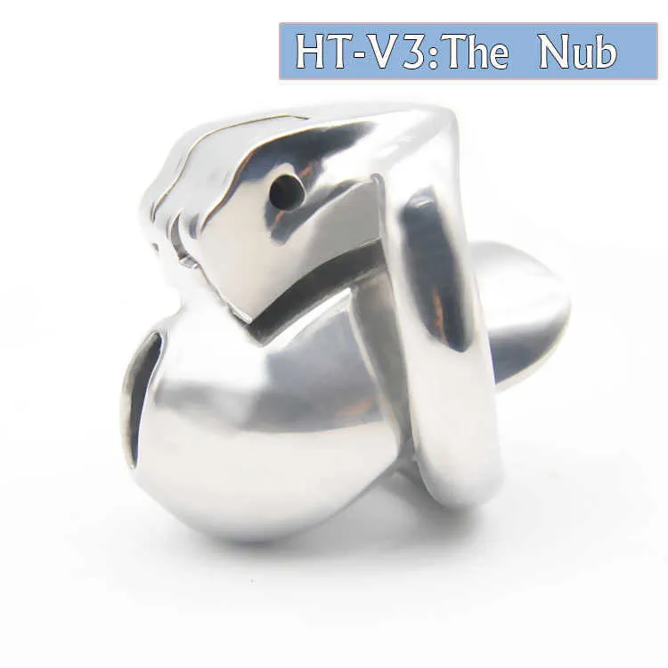 Nub HT V3 316 Ze Stali Nierdzewnej Male Chastity Urządzenie Bondage Penis Pierścionki Cock Pas Dorosłych Sex Zabawki A380-SS-0 P0826