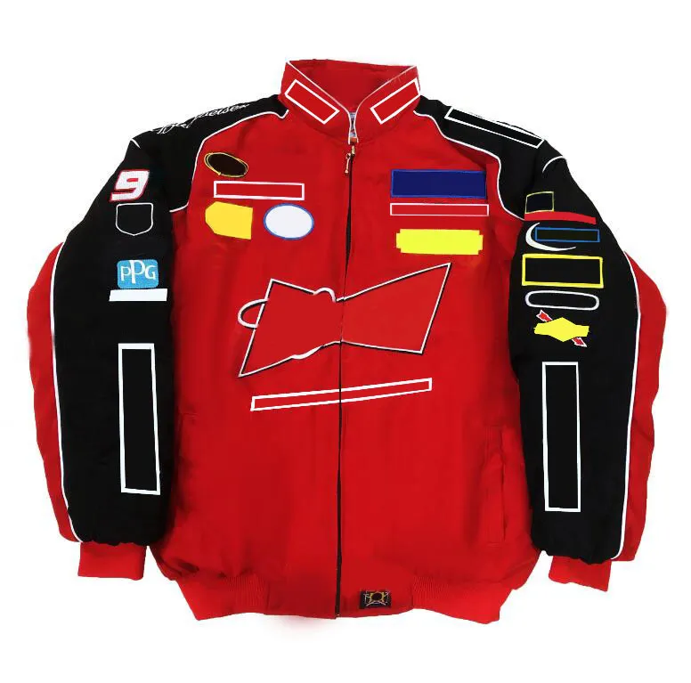 Veste Formula Racing Veste matelassée entièrement brodée