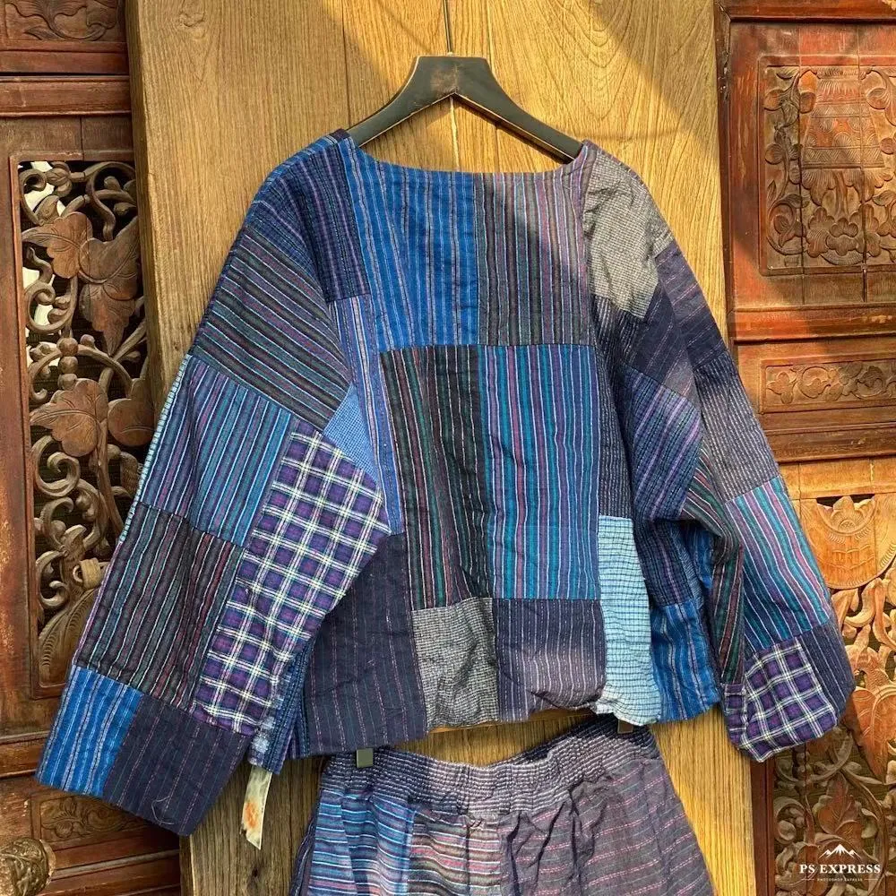 Johnature Chinese stijl katoen linnen jassen voor vrouwen O-Nekc lange mouw vintage patchwork kleur lente vrouwelijke jassen 210521