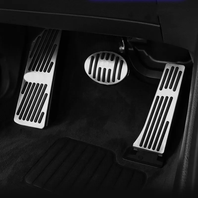 För F48 X1 F45 2-serie Aktiv Tourer 2014-2020 Pedaler på LHD Accelerator Foot Rest Pedals Pad Car Styling Tillbehör