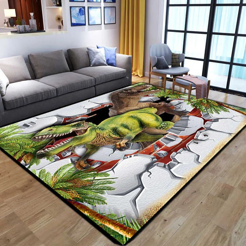 Tecknad 3d anime gamer mönster mattor för vardagsrum sovrum stort område mattan barn lek golv matta barn spel stor rug 210626