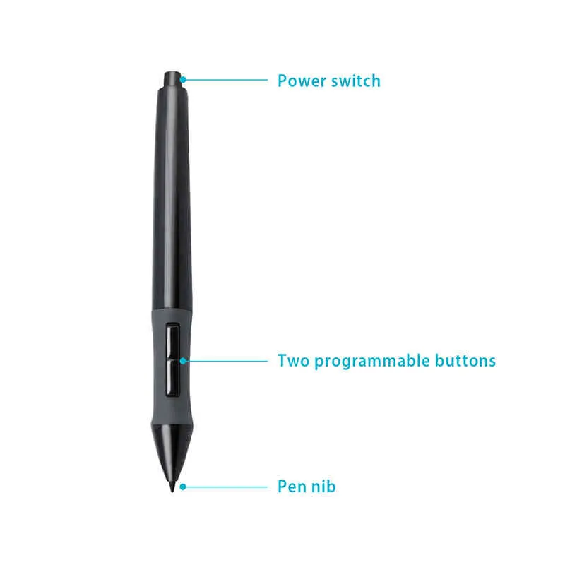 HUION PEN68 Graphic Tablets Digital Touch Screen Stylus Battery Pen Black--P68