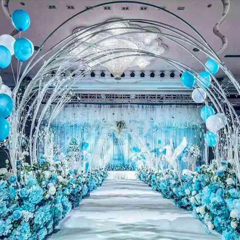 Wedding Party Stage Decoration Arch PVC Modelling Tube Flexible Bending Creative DIY 211216