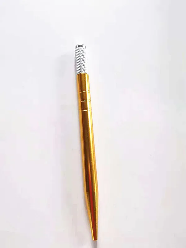 알루미늄 합금 영구 메이크업 눈썹 마이크로 블레이드 펜 머신 3D 문신 매뉴얼 더블 헤드 펜 4 색상 15151608