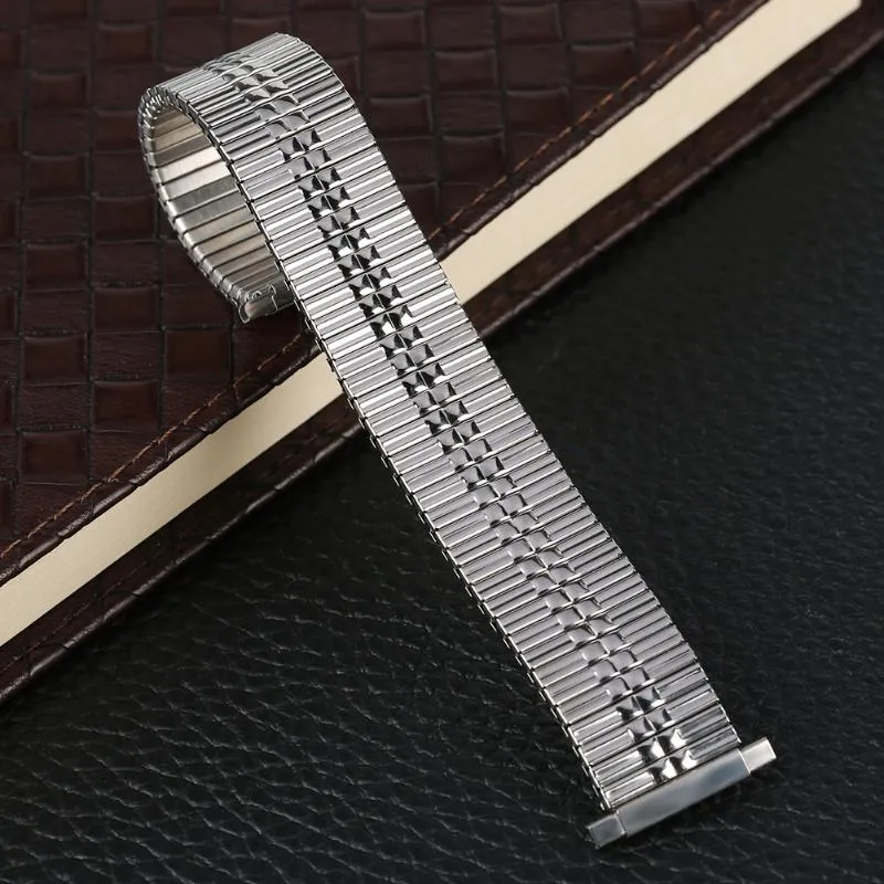 Bracelets de montre 22MM argent or bracelet en acier inoxydable pratique longueur extensible aucune boucle montres bande étanche remplacement Ca193m