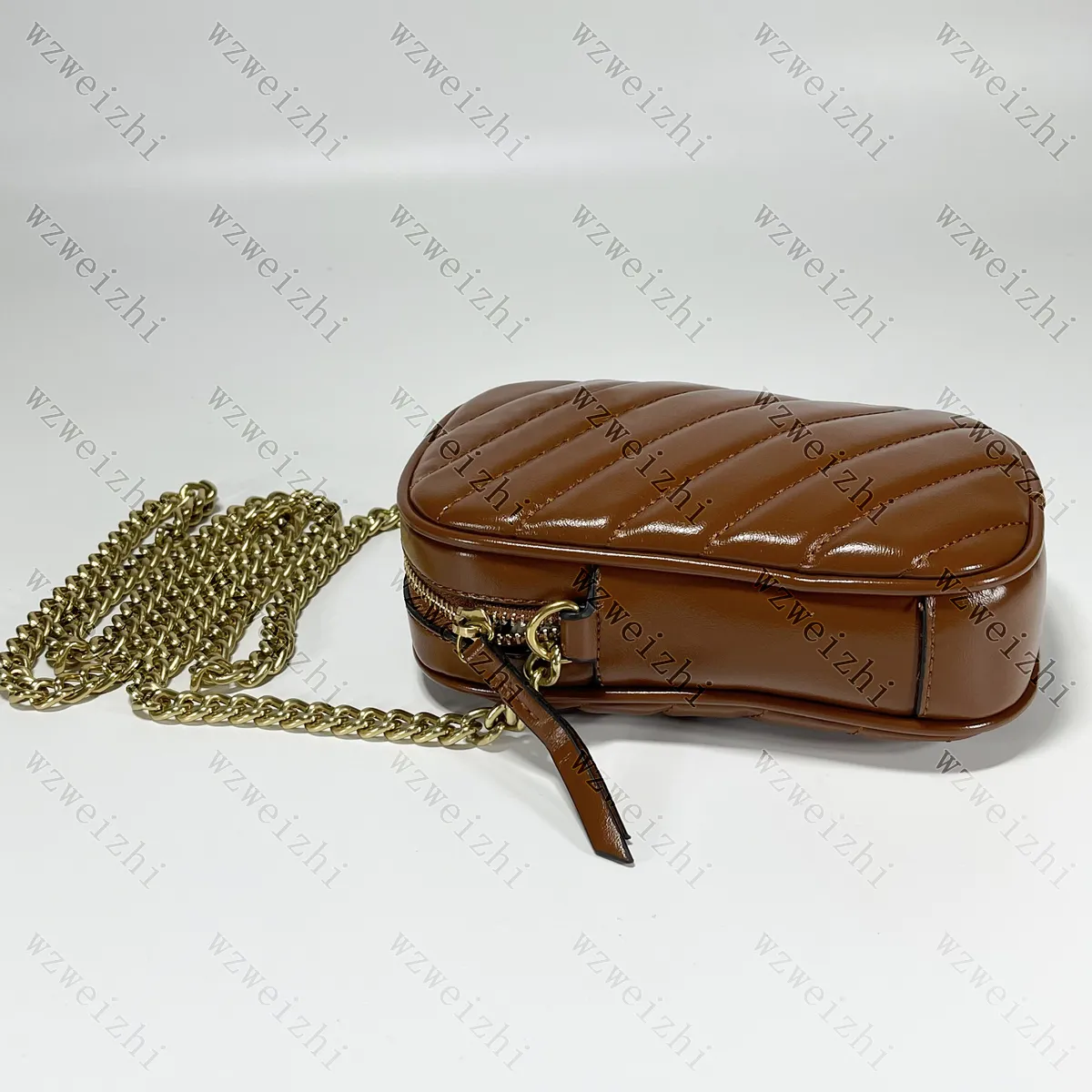 Ultimo stile Marmont Mini borsettatore borsette monete Coin Pulses Gold Chain Stucchi a tracolla Crossbody Pacchetto di telefonia mobile 10 5x17x5cm233s