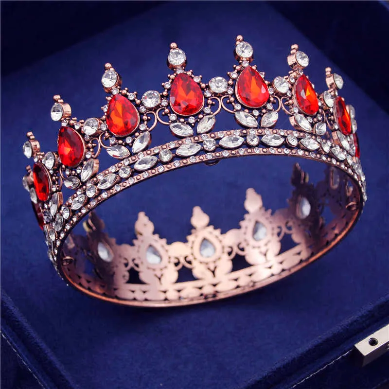 Circolo antico Vintage Vintage Diadem Diadem Reale Royal Round Round Tiaras Ornamenti la testa del banchetto Croona di capelli Croona di gioielli X0625