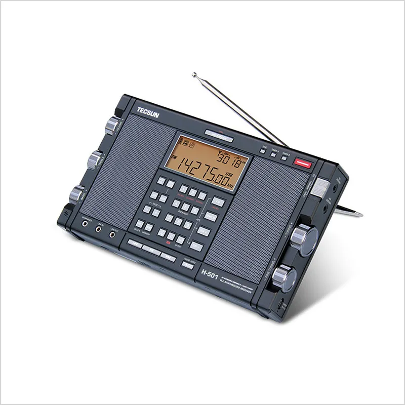 Tecsun H501 récepteur Radio stéréo Portable pleine bande FM SSB haut-parleur double corne avec lecteur de musique facile à utiliser 1848678