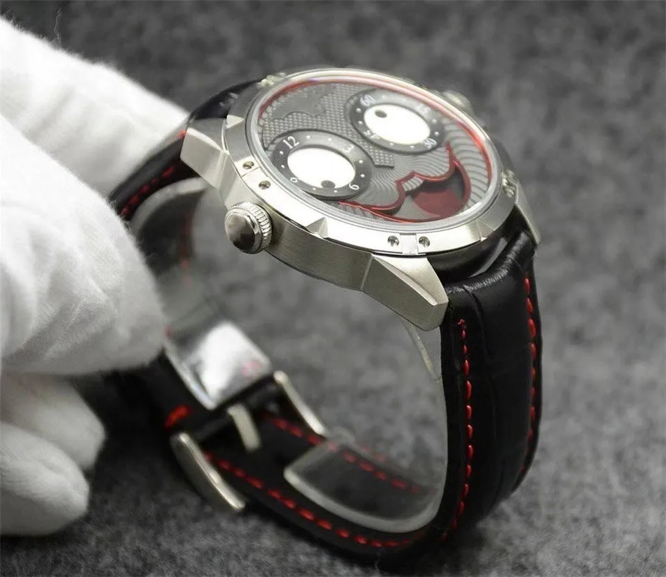 Los diseñadores de moda diseñan el último y extraño reloj en un estilo serio, práctico, no llamativo, con alta precisión extrema 259.