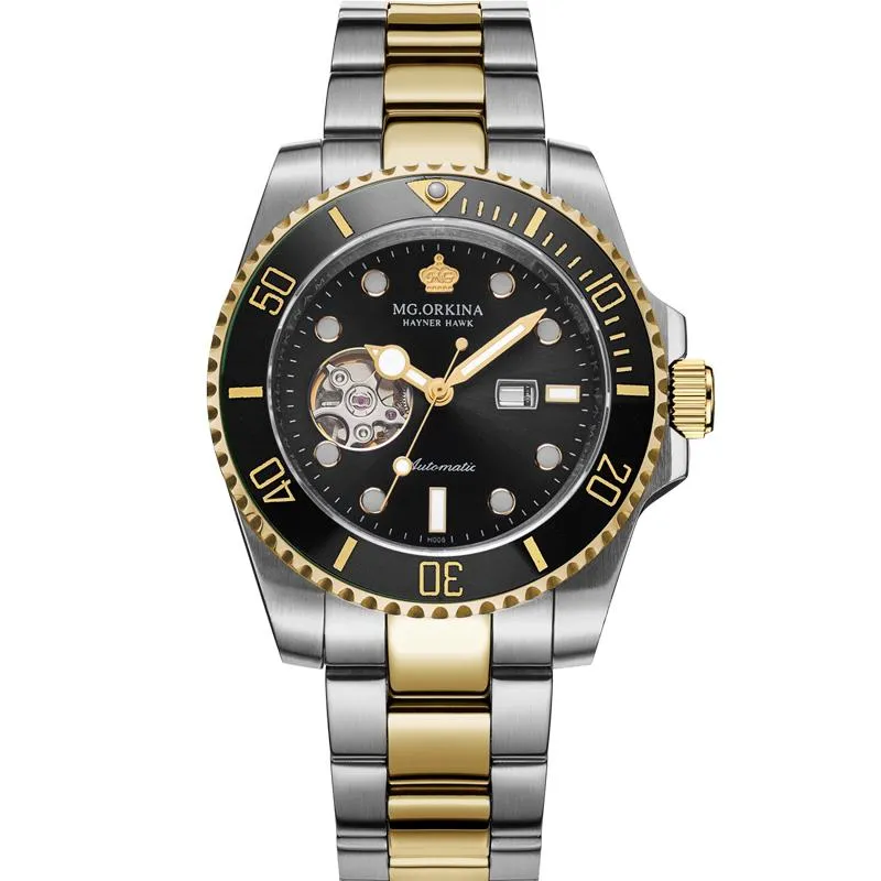 Relogio masculino 2021 Beroemd topmerk mg orkina luxe tourbillon horloges heren automatische mechanische mannelijke klokcadeau -doos polsc1744
