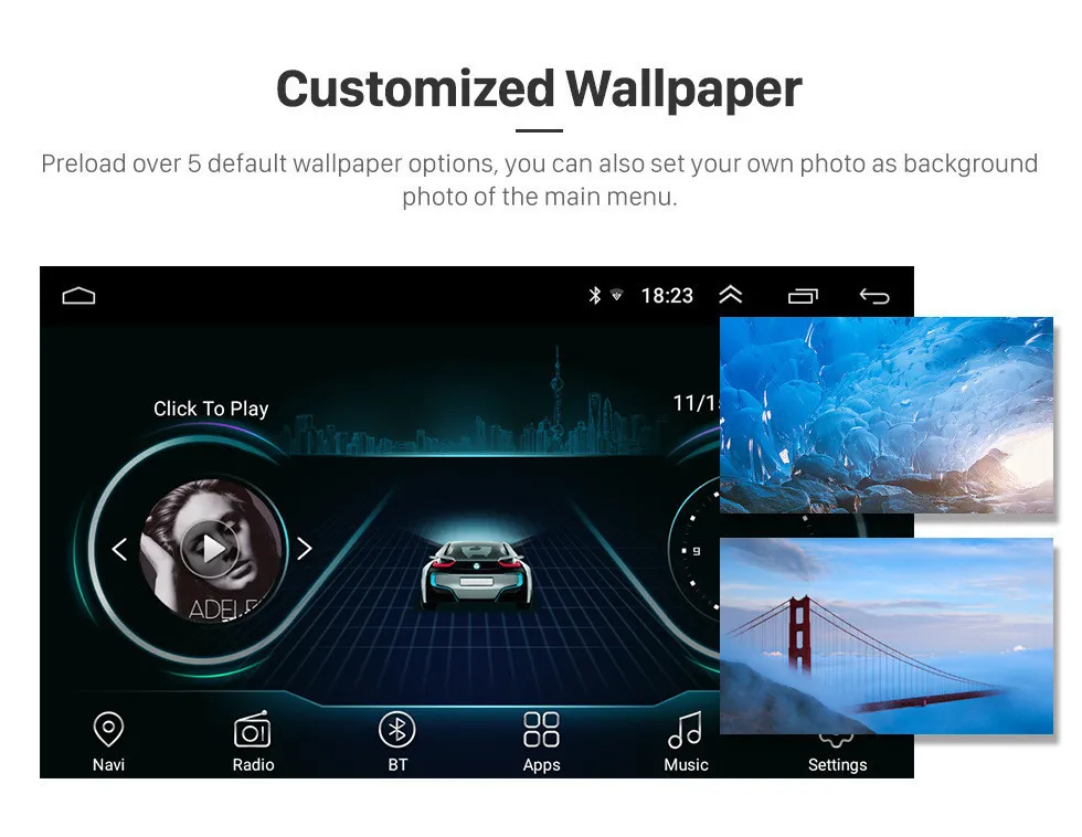 Android 2din HD Touchscreen Player Car dvd Radio Unità di Testa Il 2015-2016 Chevy Chevrolet New Sail Multimedia GPS