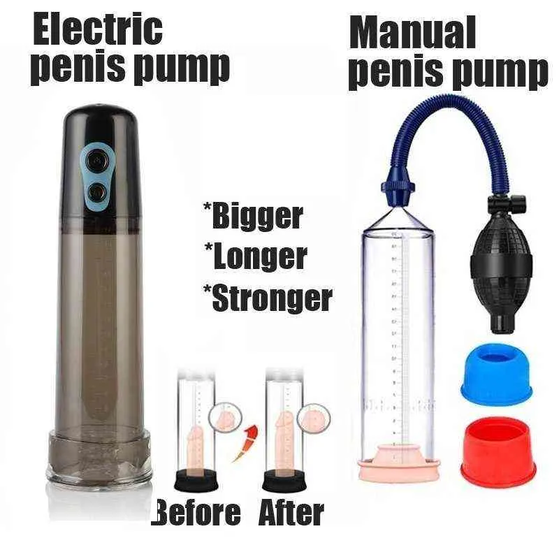 NXY Sex pompe jouets pompe électrique vide automatique pénis mâle agrandissement vibrateur s manchon s 1125