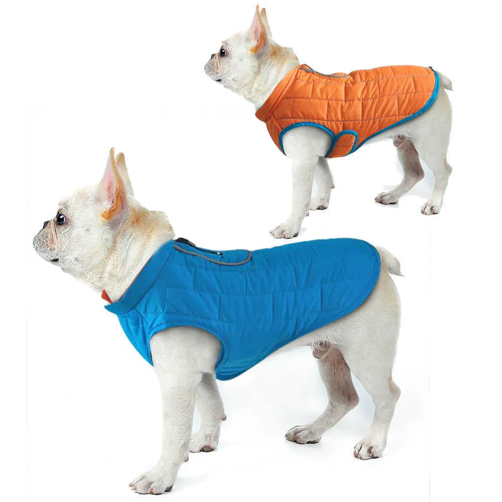 犬の服フランスの犬のジャケットの冬のペットの服防水反射コートロパパラ・パラ・パラ・パラ・パラ・ペロ211013