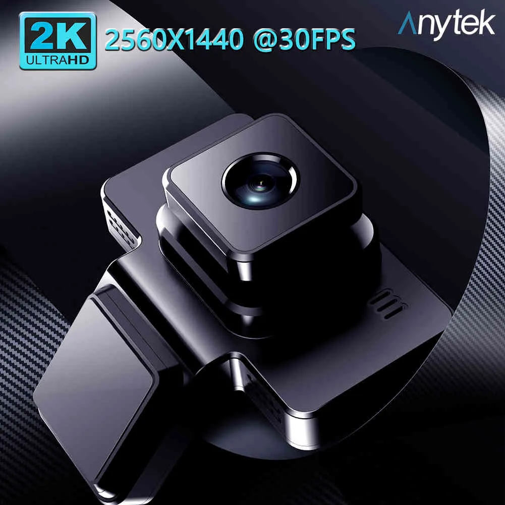 Anytek A39 WiFi Dash Cam FHD 1080p 2K Fram Bak 2 Kamera Lens Bil DVR Smart Bil DVRS Auto Night Vision 24h Parkeringskärm