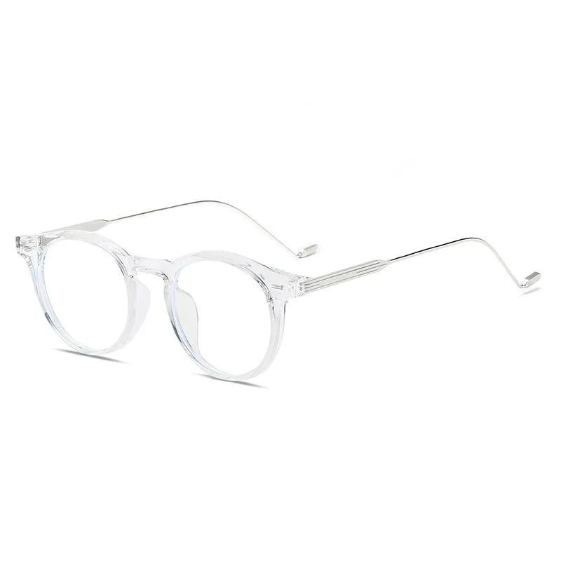 Солнцезащитные очки ретро -анти -синие лучи компьютерные очки женщины круглые глазные бокал мужчина, блокирующие модные очки Оптические рамки2989