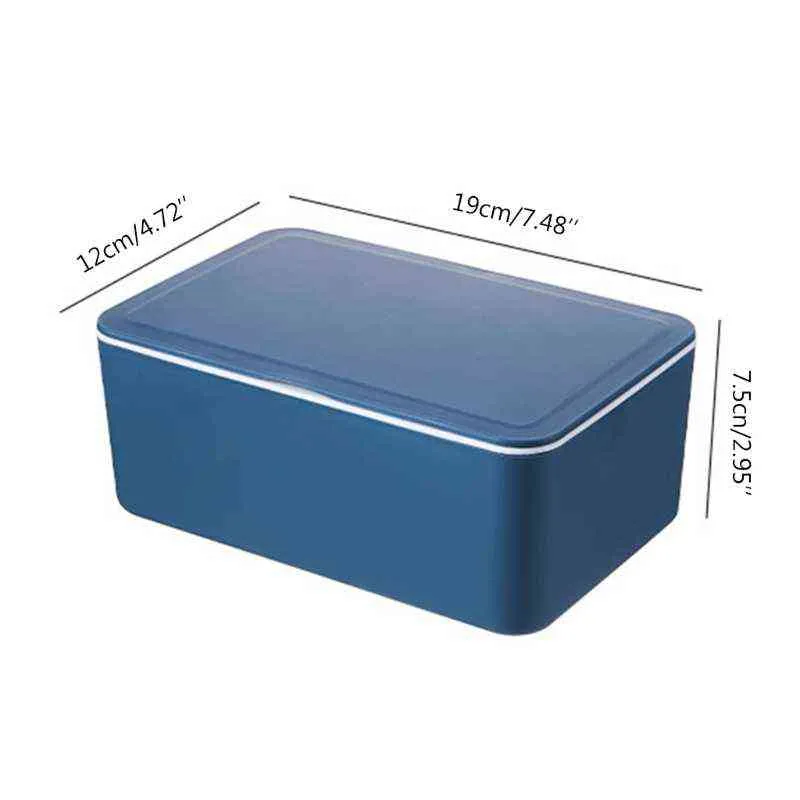 Wet Tissue Box Desktop Seal Baby Wipes Paper Storage Dispenser Holder Dust-proof with Lid 211102