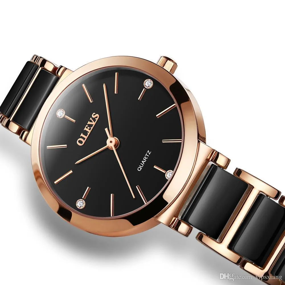 Women Watch Quartz Wristwatch with tungsten steel watchband casual style elegant ladies female clock222K