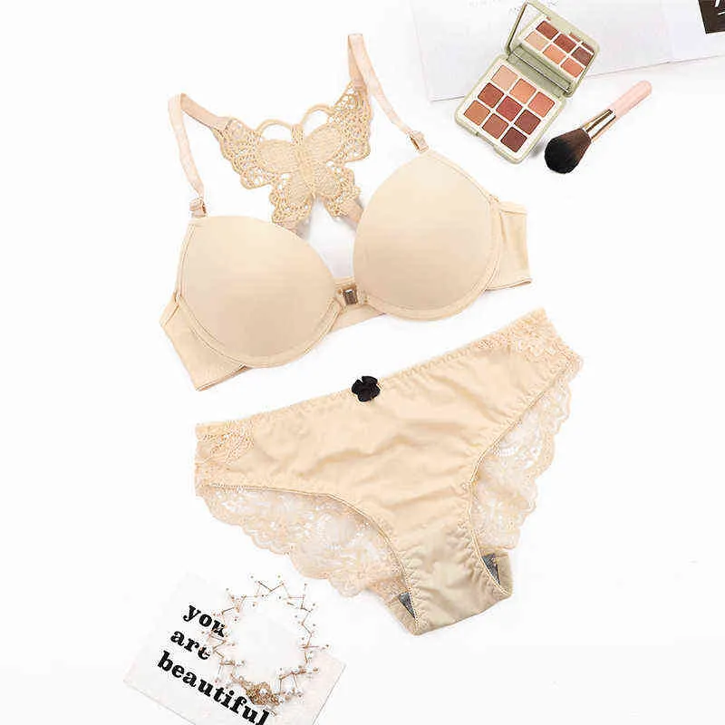 NXY cockrings sexy set Seven Butterfly Bra Beautiful Back Ropa interior Mujer Lencería de gran tamaño Sexy con anillo de acero Gather 1127 1123