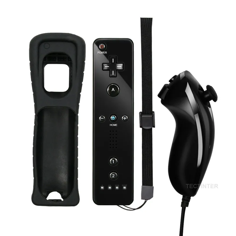Ohne Motion Plus Controller für Wii Wireless Games Remote Nunchuck für Wii 2 in 1 Bluetooth Game Controle Silikon Soft Case8056774