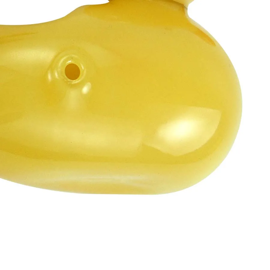 Único pequeno pato amarelo forma cachimbos de vidro bubbler dab rig plataformas petrolíferas bong pipe água bongs297D