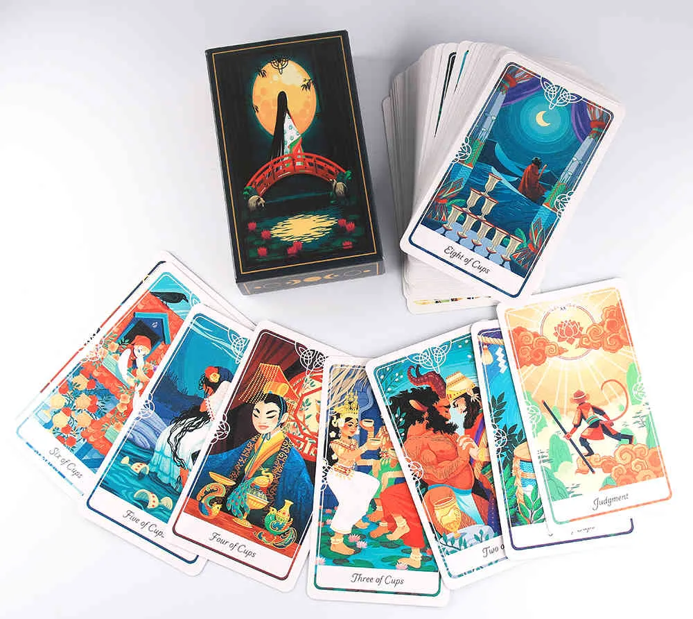 Tarocchi del Divino Un mazzo e una guida ispirati alle divinità Folklore Fairy Tales from Around World Gioco di carte