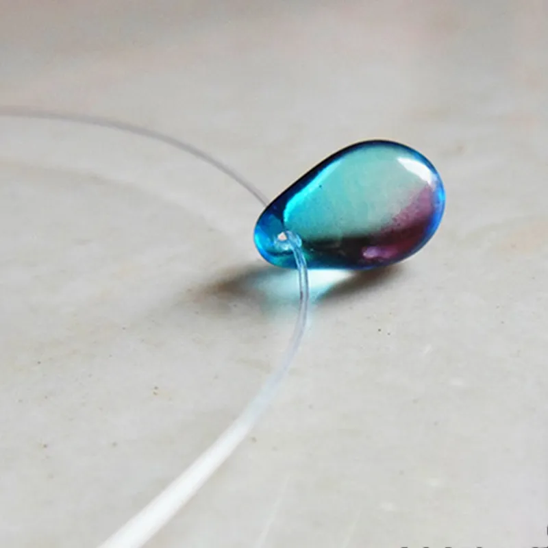 Collier de larmes de sirène océan mer Invisible ligne de pêche transparente chaîne courte pendentifs de plage