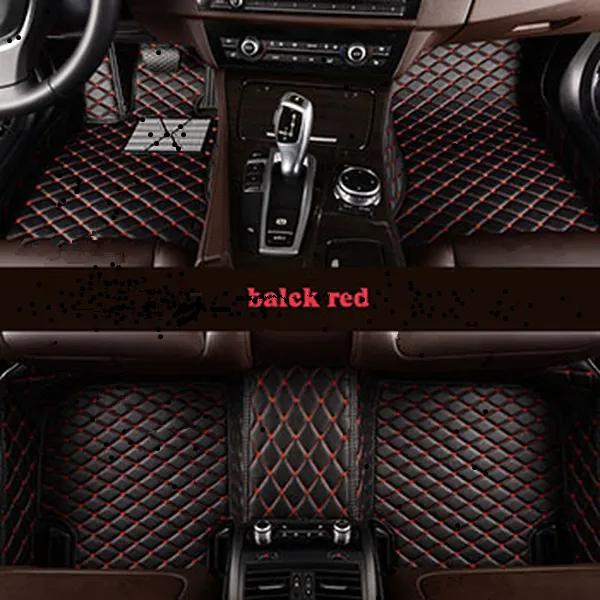 Tapis de sol de voiture en cuir pour Mazda MX-5 2009 2010 2011 2012 2013 2014 Auto tapis étanche intérieur accessoires hj242s