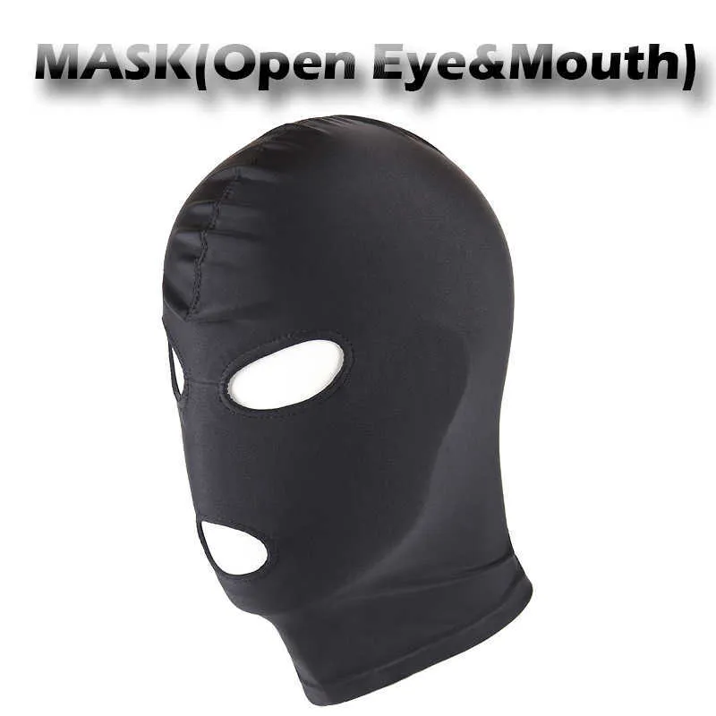 Gry dorosłych zabawki seksualne dla par Halloween gumowa rola zagraj w nakuliwku seks SM Bondage Mask Puppy Cosplay Full Balaclava Sexshop Q0818