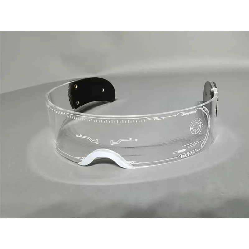 LED -lysande glasögon trådlösa lysande glasögon med mörk lins Glow Party Costume Solglasögon Bar Club KTV Disco4984079
