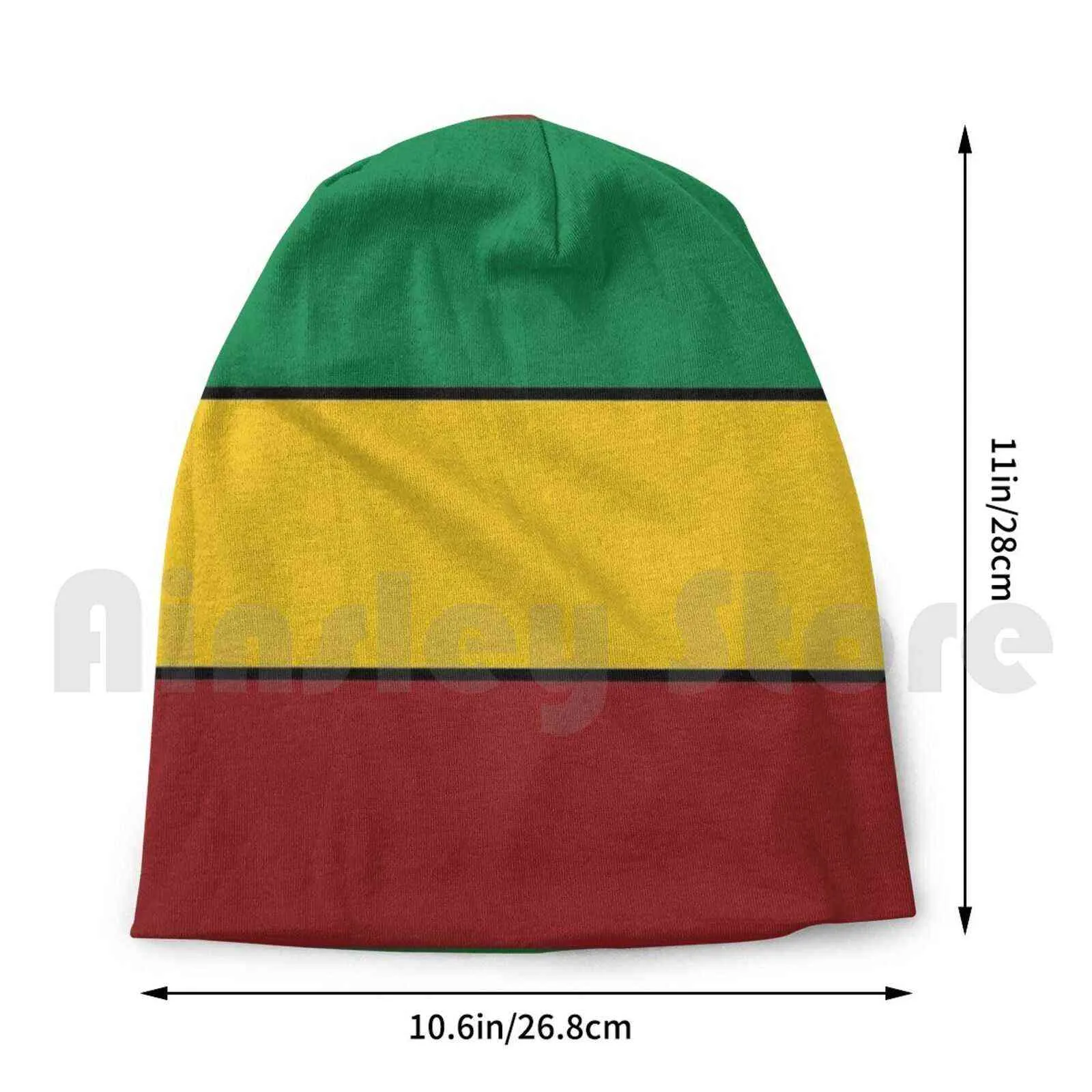 Rasta Stripes Berretti Pullover Cap Confortevole Rasta Stripes Rasta Jah Lion Tuff Lion Order Reggae Etiopia Y21111