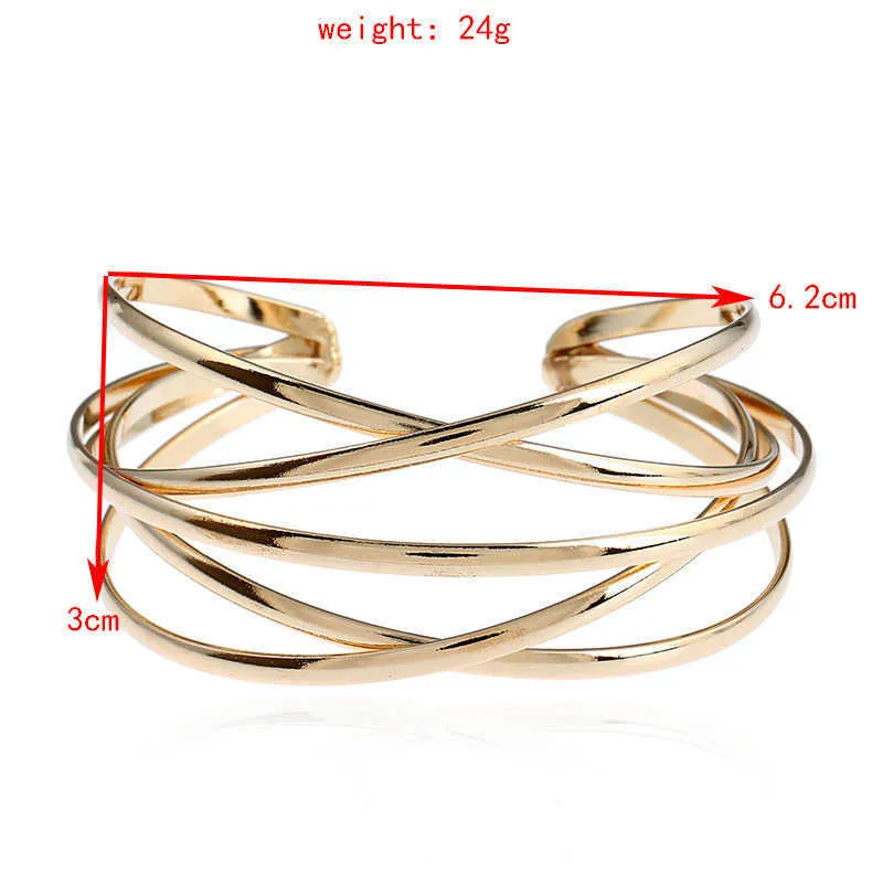 Mode Mignon Argent Plaqué Or Couleur Manchette Bracelets Bracelets Filles Femmes Femme Dames Grande Marque Bohême Boho Indien Bracelet X0706