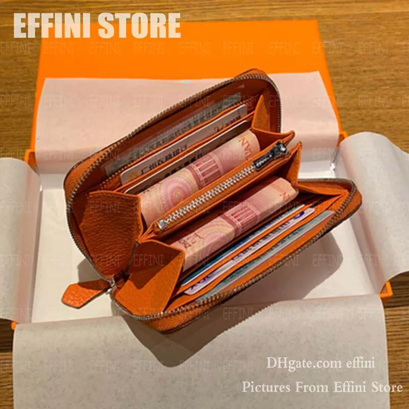 Кошелек для монет на молнии, держатель для кредитных карт, роскошный дизайнерский кошелек EFFINI, модный мини-мужской женский кошелек из натуральной кожи, чехол card232x