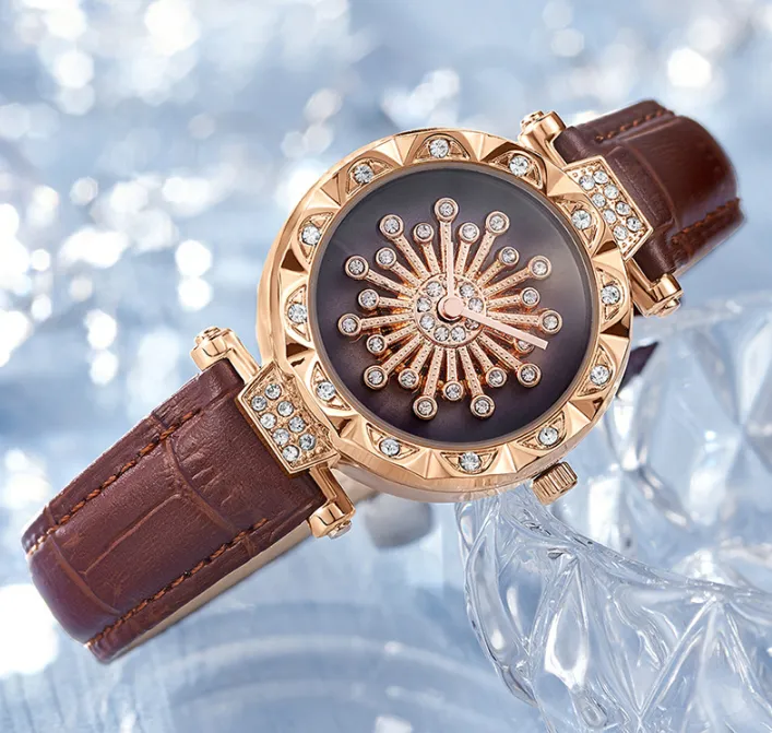 Elegante orologio al quarzo semplice studenti Diamond Life Orologi da donna multifunzionali impermeabili e infrangibili SHIYUNME Brand224w