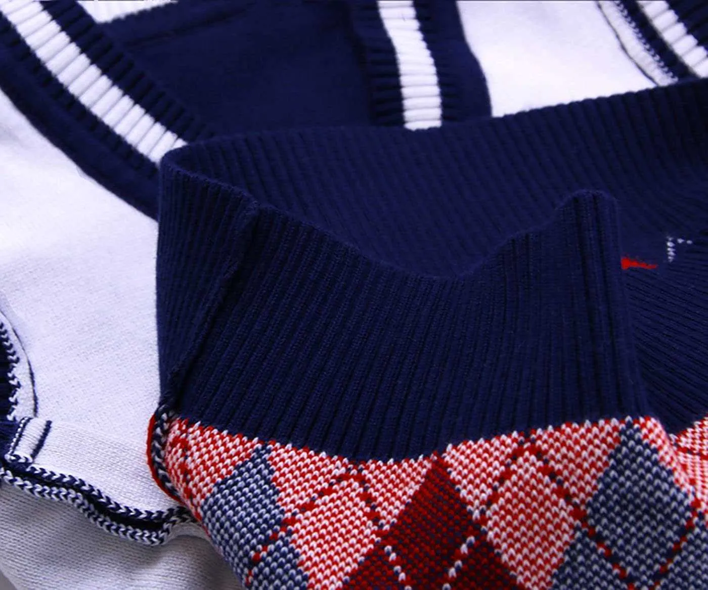 Boys Sweater Vest Casual V Neck Sleeveless Pullover Knit School Waist Coat 2-7T Y1024