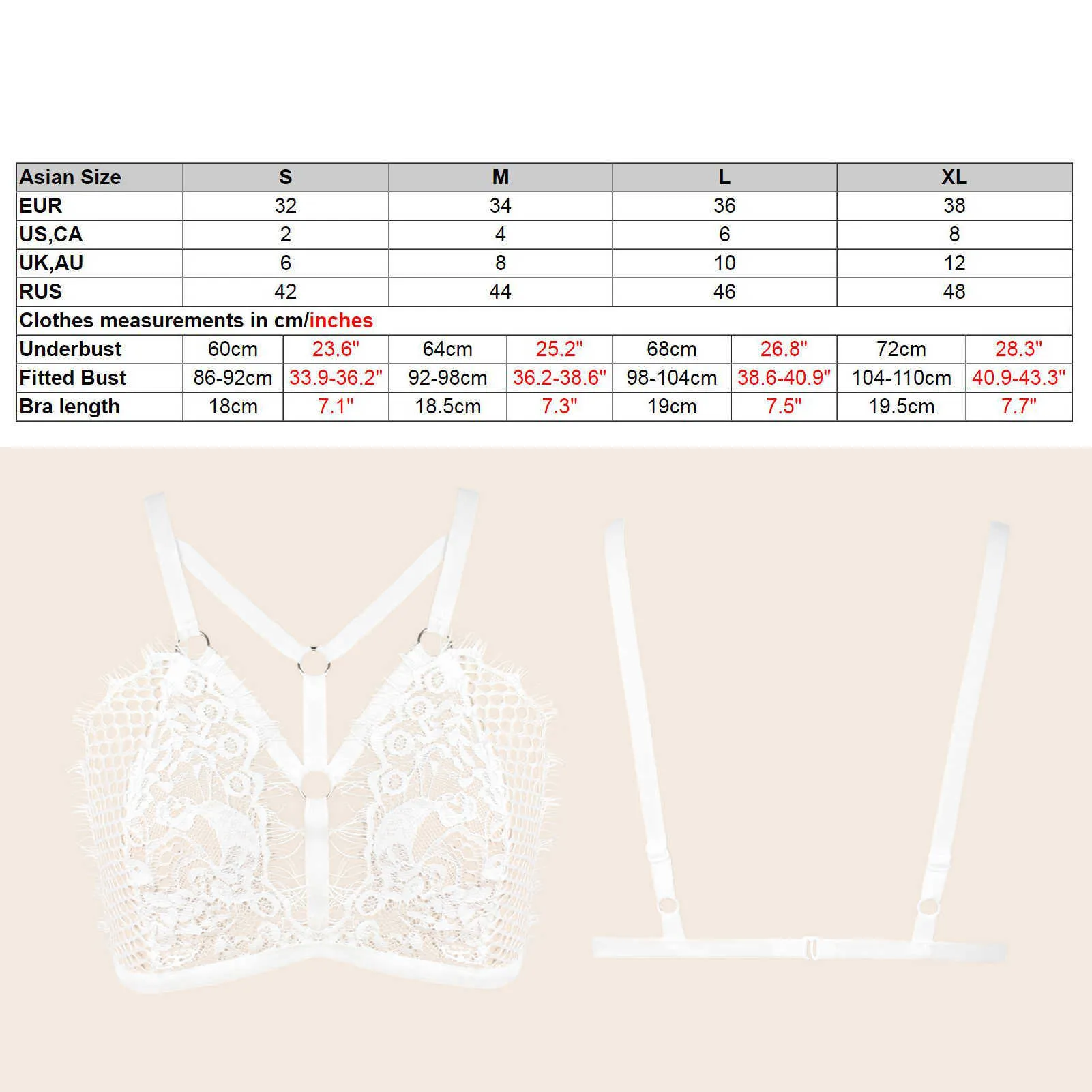 Women Lingerie Bra See through White Lace Bandage Hollow Out Erotic Bralette Nightclub Nightwear Lenseria Sexy Mujer X0726