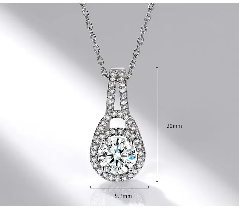 925 STERLING Gümüş Takı Kolyeleri Kadınlar için Kilit Tasarımı Safir Gemtone Kolye Kolye Klasik Düğün Hediyeleri XDZ0142035291033995