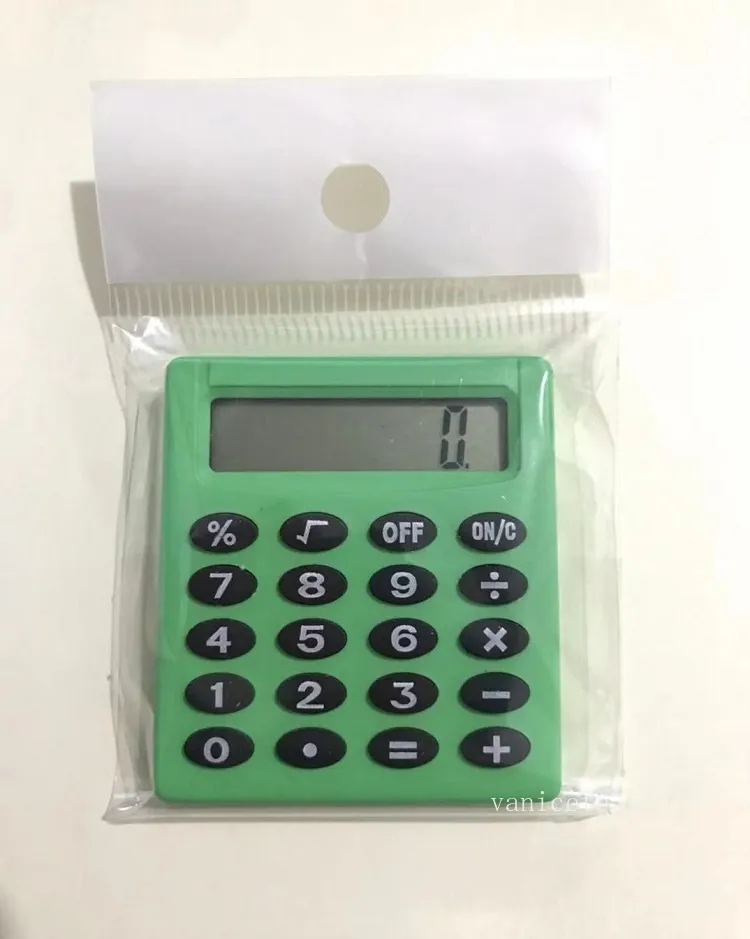 Mini-Studentenprüfung, die wesentliche kleine Taschenrechner lernt, tragbarer farbiger multifunktionaler kleiner quadratischer 8-stelliger Taschenrechner T2I53406