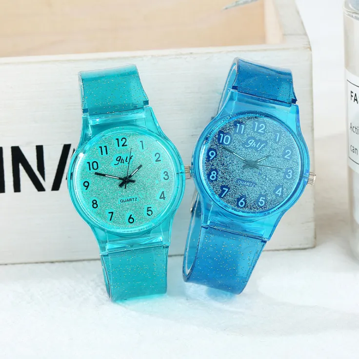Jhlf marka koreańska moda prosta promocja kwarcowe zegarki damskie zegarki zwykłe osobowość Student Women Blue Girls Watch Wholesal303g