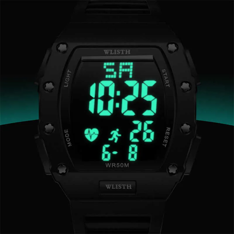 Relogio Masculino Herenhorloges Top Luxe Merk Digitale Sport Horloge voor Mannen Waterdicht Military Horloge Man Red Reloj Hombre G1022