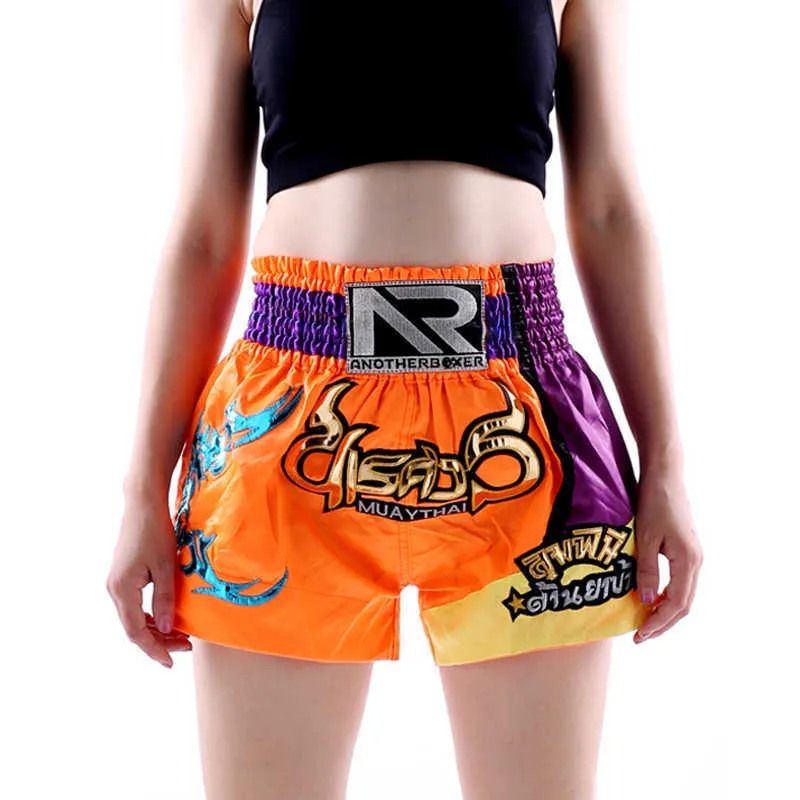 Odzież sportowa dla dzieci MMA Kick Boxing Muay Thai spodenki męskie kobiety treningowe walki pnie Sanda Kickboxing spodnie X0628
