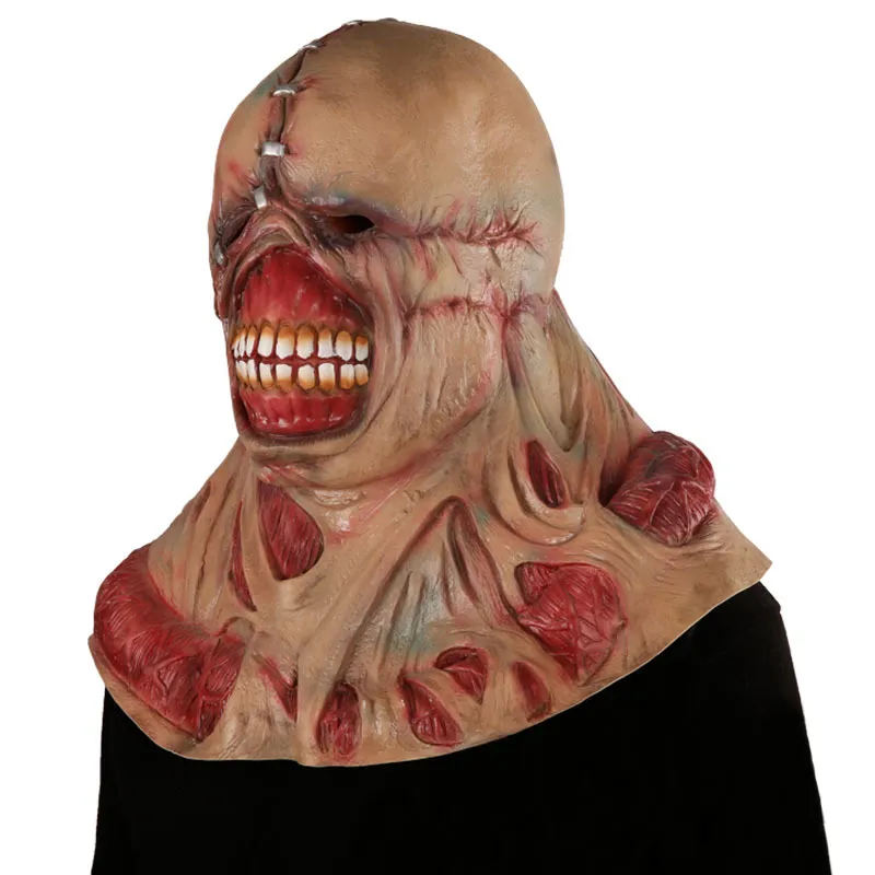 Halloween Zombie Scary Tyrant Cosplay Nemesis Costume Props Horror Movie Latex Masks