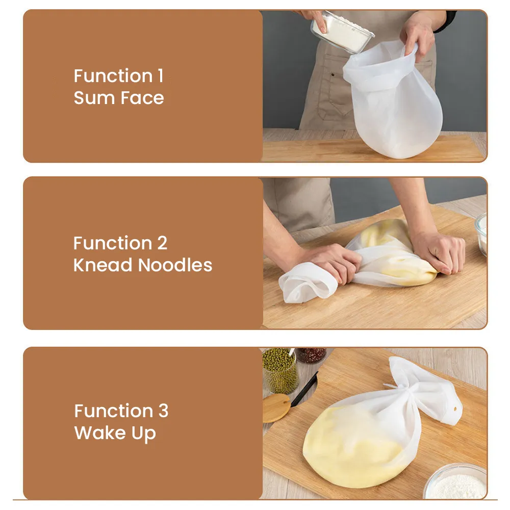 シリコーンの混練の生地バッグの粉のミキサーバッグのための汎用性のある生地ミキサーのためのパンのためのピザキッチンツールキッチンベーキングアクセサリー