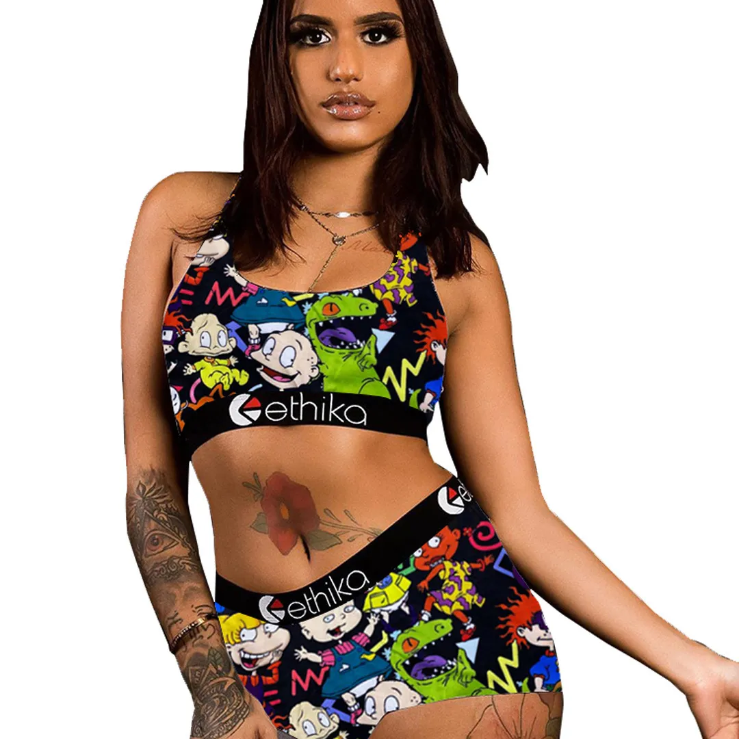 Tie Dye Survêtement Pour Femmes Deux Pièces Tenues Sans Manches Crop Top Débardeur Et Biker Shorts Yoga Ensembles Assortis Gym Vêtements D'été 210525